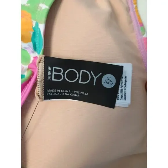 Cotton On Women's Floral-Print Cheeky One-Piece Swimsuit Size XL NWT - Picture 10 of 12